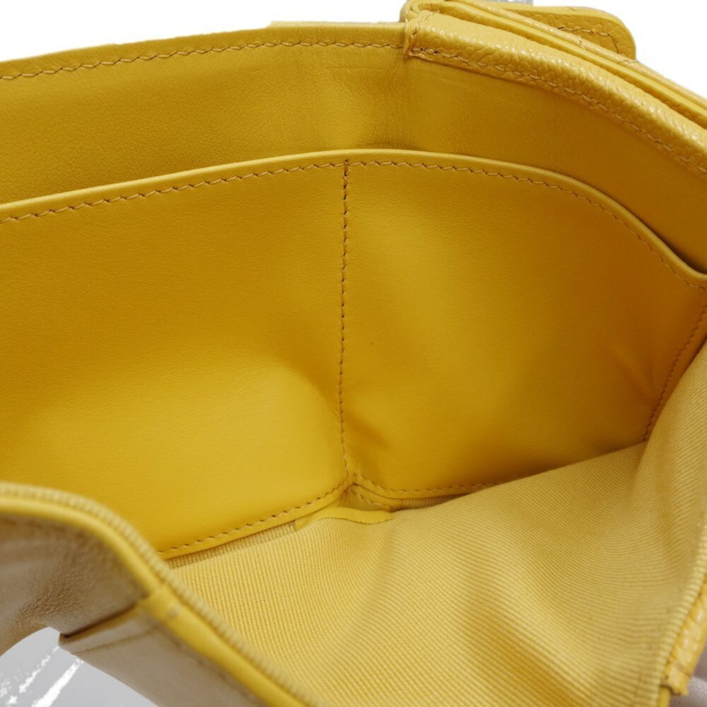 CHANEL Authentic Yellow Caviar Leather Wallet - Picture 7 of 10